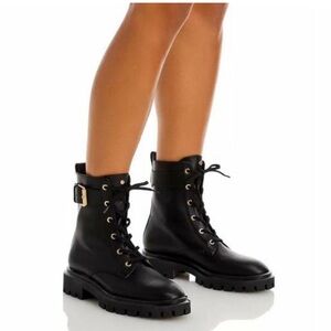 Stuart Weitzman ultra lug sole combat booties. Size 7.5 us